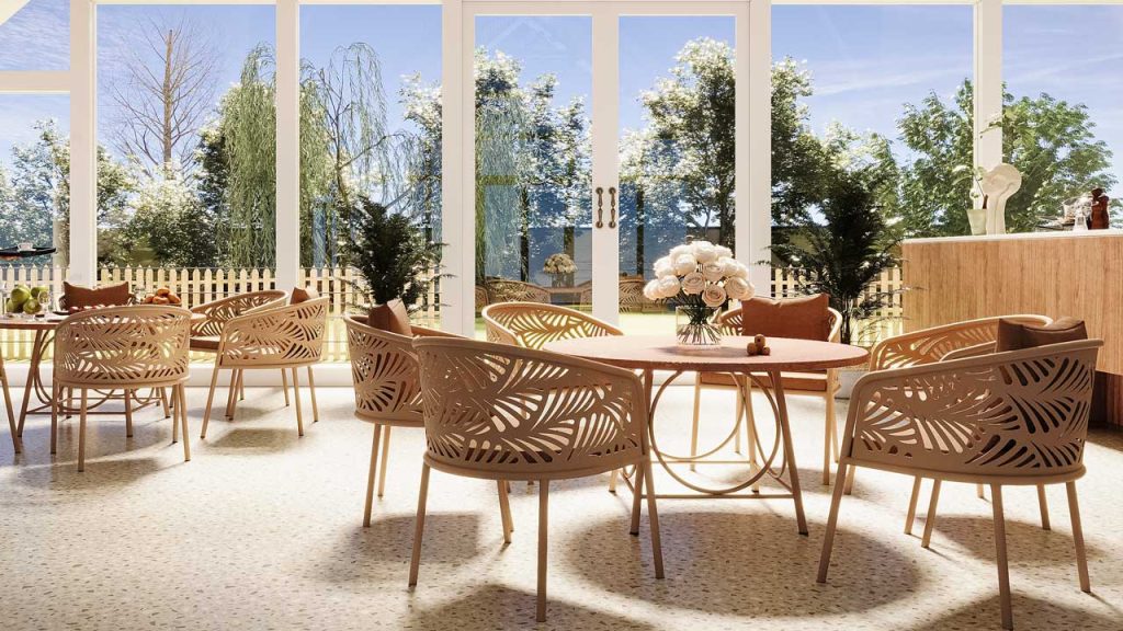 میز و صندلی کافه مدل جولیا