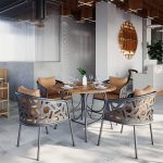 میز و صندلی رستورانی مدل منگو