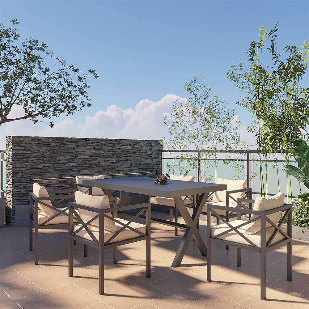 میز و صندلی رستورانی مدل ایکس