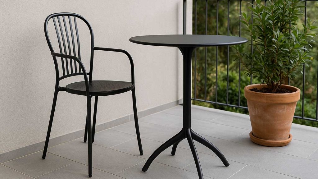 صندلی فلزی بالکن