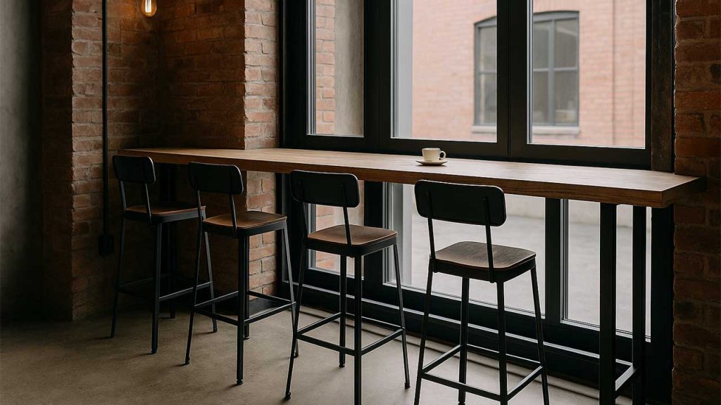 ابعاد میز بار کافه