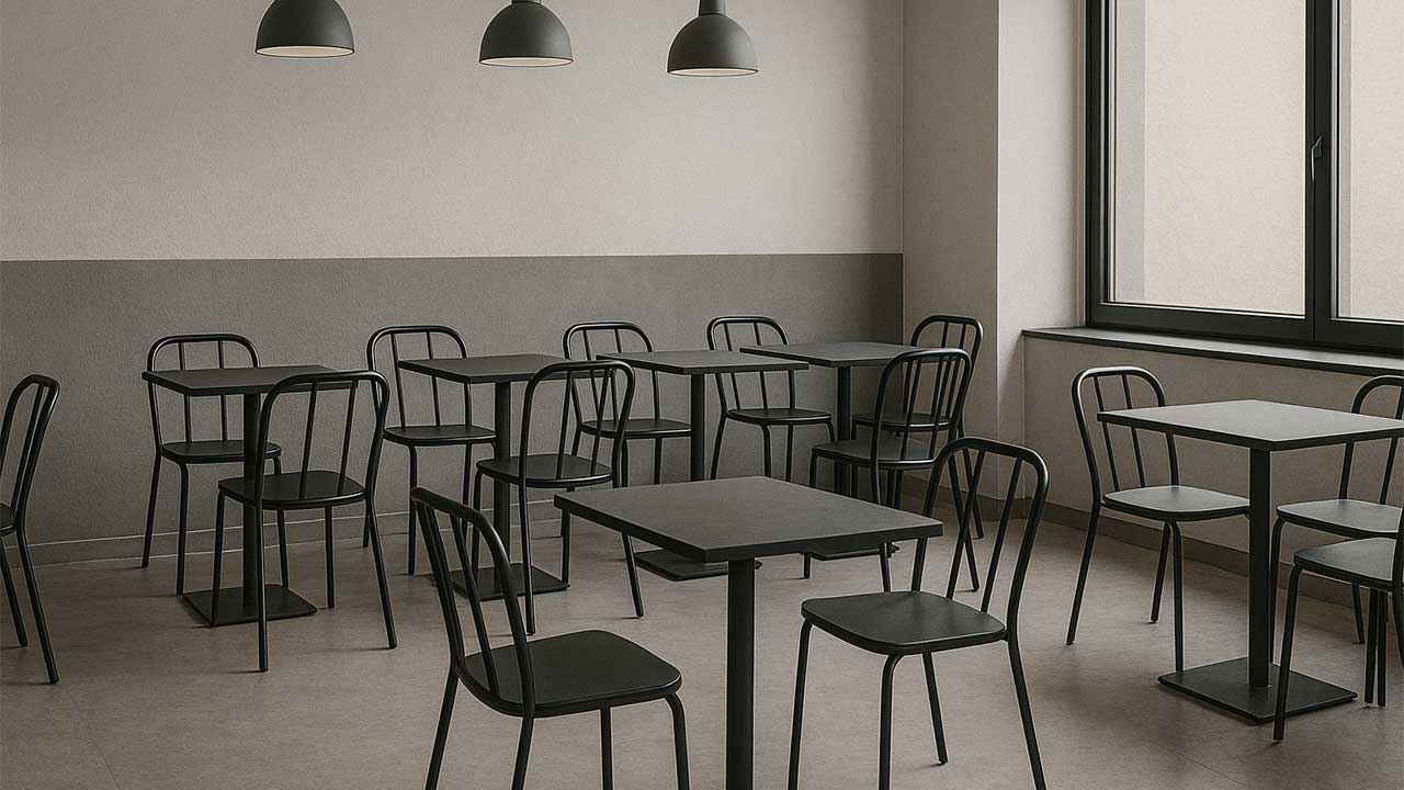 صندلی آهنی کافه