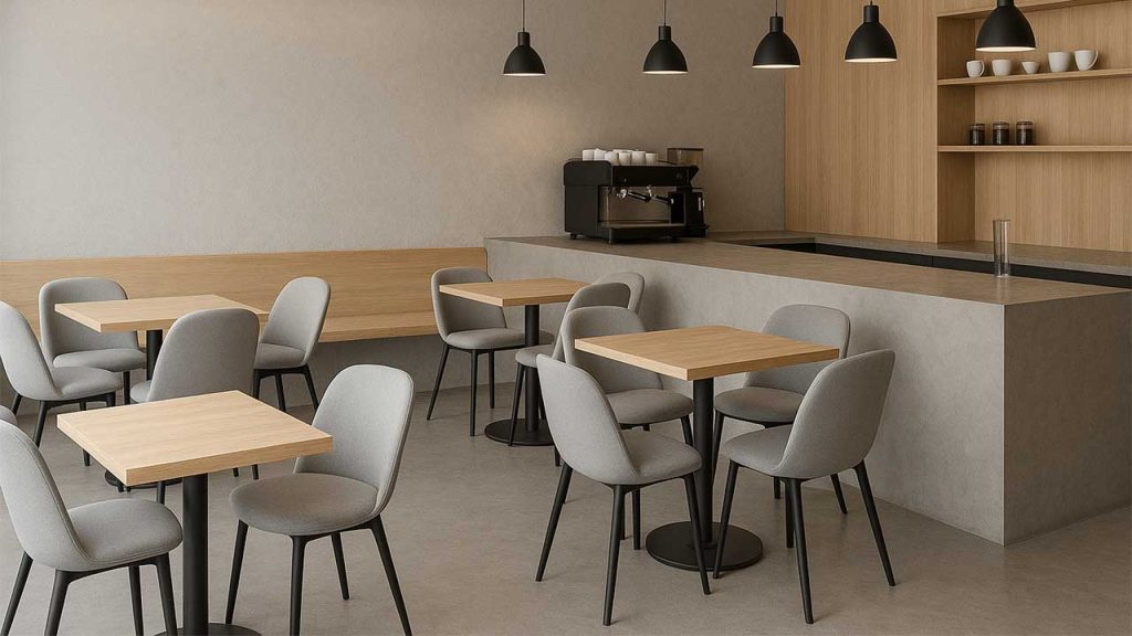 دکوراسیون مدرن کافه