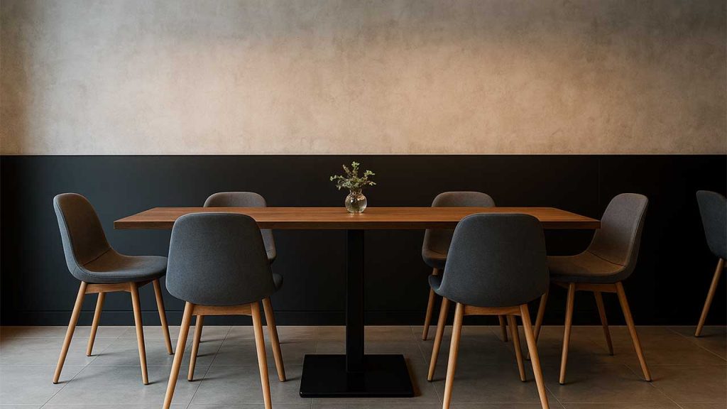 میز رستورانی پایه فلزی